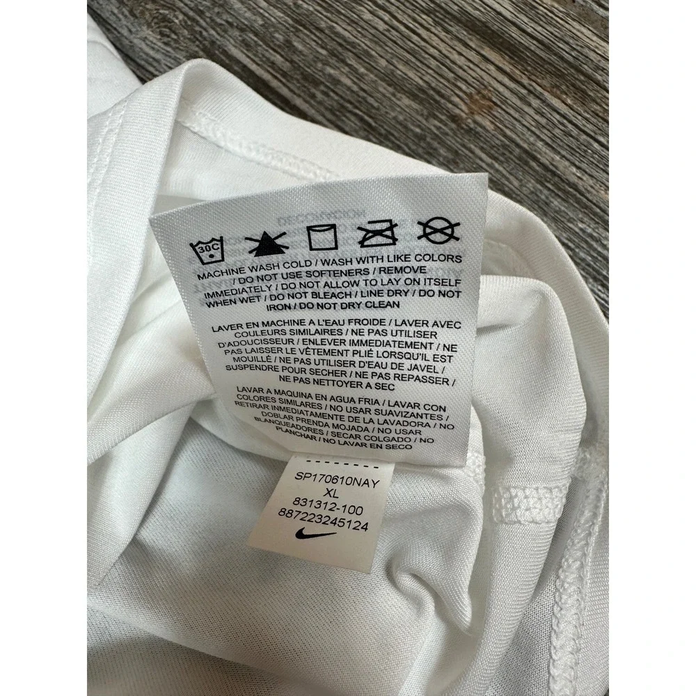 Nike Dri-FIT Training‎ Tank Top Women's XL White Just Do It Straps